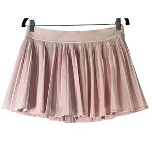Lululemon Pink Organza Varsity HR Pleated Tennis Golf Skort Reg Size Medium
